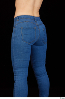 Rania blue jeans casual dressed hips thigh 0004.jpg